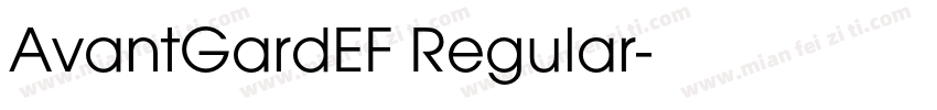 AvantGardEF Regular字体转换